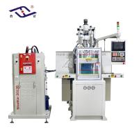 China 85 Ton Shoe Sole Making Machine Vertical Double Slide LSR Injection Molding Machine on sale