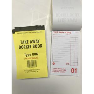 100 Pages AU Docket Book Designed with Lined Ruling Type and Board Paper Cover Material