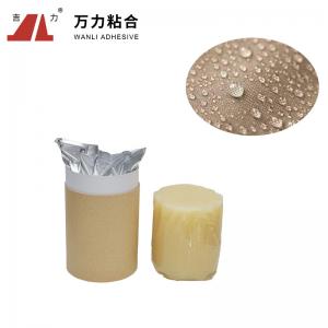 China Functional Pale Yellow Textile Adhesive Glue For Silk Fabric Solid PUR-6060 supplier