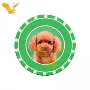 Professional Casino Poker Chips 100Pcs Dog Pet Ceramic Poker Chips Set For Home Poker Room