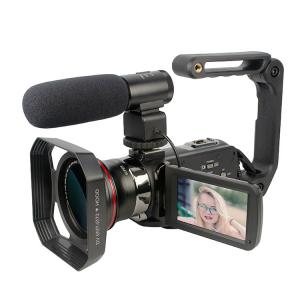 4K WIFI High Definition Digital Camcorder 3 Inch Touch Rotation LCD 30MP 1080P