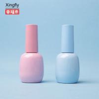 China Modern 10ml Nail Polish Bottle Oval Glass Nail Polish Container Packaging on sale