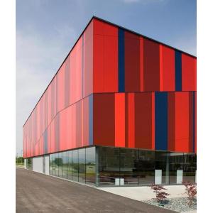 Prefab Aluminium Curtain Wall Cladding Profile Tile Rgb Long Facade