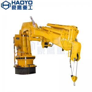 China Good Quality Knuckle Boom Marine  Ship Crane with Winch for sale supplier