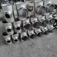 China Asme b16.9 schedule 40 steel pipe fittings tee  reducing tee stainless steel equal tee on sale