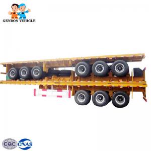 China Freight Transport Flatdeck 40ft Shipping Container Truck Trailer supplier