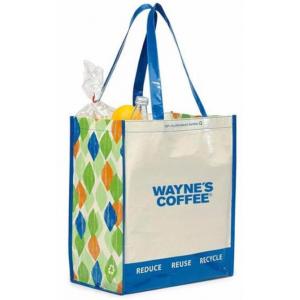 Custom Printed Cheap Shopping Packaging Bag Folded Non Woven Bag With Handle, reusable shopping PP non woven bag at chea