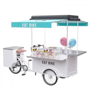 China Multipurpose Mobile Food Stand , Commercial Food Cart Pure Steel Body supplier
