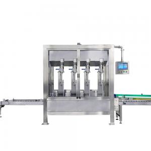 China Automatic Multy Heads Linear 5KG-30KG Liquid Weighting Filling Machine For Bucket Pail Can supplier