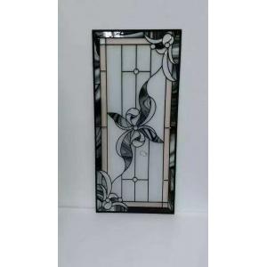 decorative stained glass panel with patina caming for USA