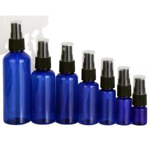 60ml 120ml 355ml blue Plastic Hand Sanitizer Skincare Shampoo Spray Bottle PET Cosmetic clear Plastic sprayer Bottles