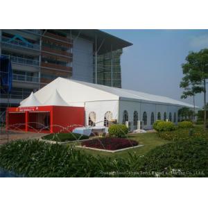 China Wind Resistant Extensive Outdoor Event Tents With Fabric Material For 200 People supplier