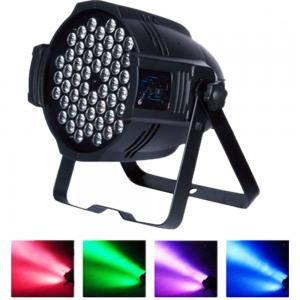 China Mute Fan Cooling RGBW LED Stage Light 54 LEDs Party Club Disco Wedding Light Sound Activated DMX512 supplier