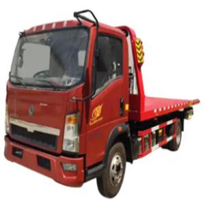 China Light Duty JAC SINOTRUK 4x2 5ton Road Emergency Recovery Wrecker Truck Left Steering  Small Platform Truck For Africa supplier