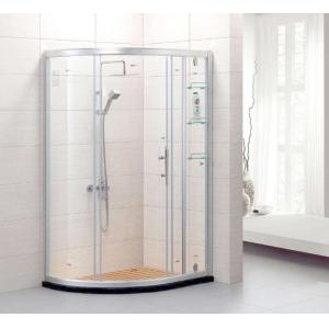 China Simple Shower Enclosure Bathroom Teo Sided Glass Corner Shower Cabin supplier