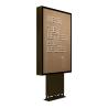 China highway standing LED screen static lightbox with triangle structure stand wholesale