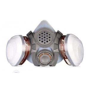 China White Brown Half Mask Respirators Anti Gas Respirator Spray Chemical Organic supplier
