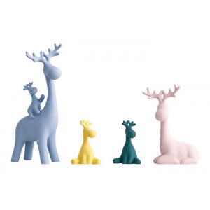 China Home / Hotel Resin Decoration Crafts Resin Deer Shape About Animal Family supplier