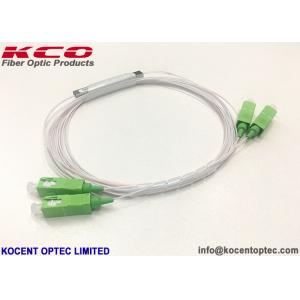 China 2*2 Mini PLC Fiber Optic Splitter SC/APC Connector 0.9mm 1.0m Length For FTTH FTTA supplier