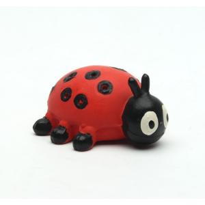 Soft Latex Ladybug stuffed pet puppy chew toys dog animal toys