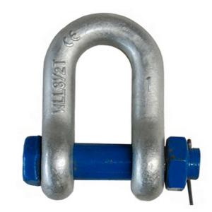 China Galvanized G2150 Boat Anchor  Screw Pin Chain Shackle With Safety Bolt Pin supplier