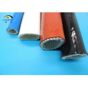 China Fire Protective Fiberglass Sleeves with Silicone Rubber Coating 100mm ID wholesale