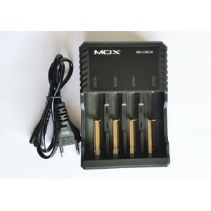 Black 4 Slot 18650 Battery Charger , Electronic Cigarette Battery Charger ABS Material