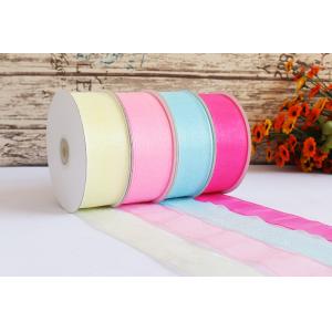 4CM snow yarn with ribbon transparent pearl yarn with wedding ribbon wholesale flowers tied ribbon