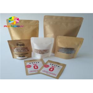 China Food Packaging Printed Paper Bags Brown Kraft Paper Recyclable Gravure Printing supplier