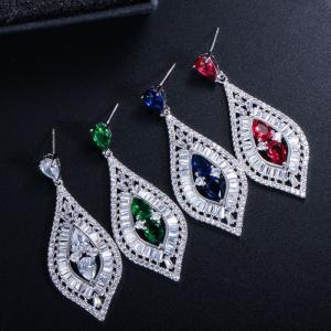 New Designer Stunning Cubic Zirconia Earring Crystal Earring Women Earrings Jewelry Set