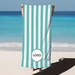 China Customize Microfiber With Logo Custom Print Sublimation Beach Towels supplier