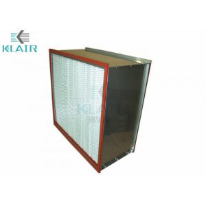 China Micro Glass Fiber High Temperature Air Filter With Double Header Sus Frame supplier