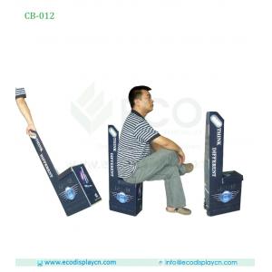 Folding Shopping Trolley Bag With Chair, Cardboard Trolley Bags For Exhibition