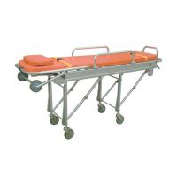 China Mobile Foldable Hospital Stretcher Trolley , Aluminum Automatic Loading Patient Transfer Trolley on sale