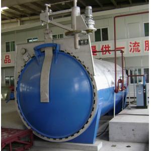 China Glass Laminating Autoclave With Electrial Hydraulic Pressure Opening Door For Laminated Glass supplier
