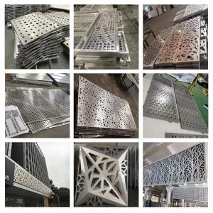 Architectural Laser Cut Sheet Metal Fabrications Stainless Steel Facade Curtain Wall Pan