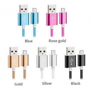 China 2016 Andriod Mobile Phone Charging Cable Fabric Braided Data Cable for Iphone 5/6 supplier