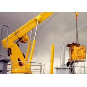 1T 8M Telescopic Marine Deck Crane PLC Industrial Control