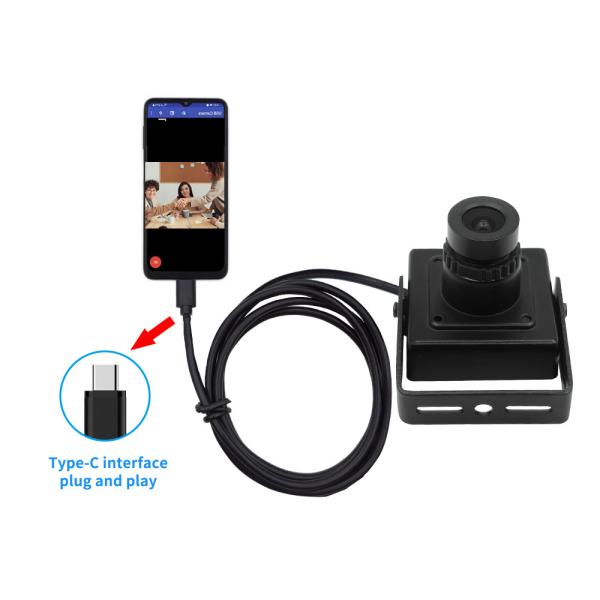 30 * 30MM 2MP 1920 * 1080 Mini C-type Camera UVC Driver Free Safe CCTV ATM Booth