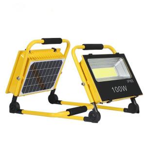 China Brightest Outdoor Led Flood Lights With Solar Panel 20W 30W 50W IP67 Waterproof For Football Field supplier