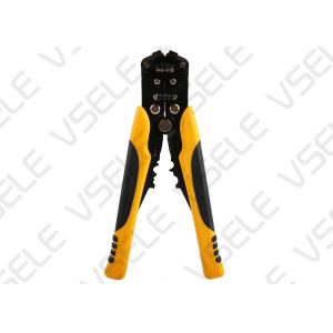 China Automotive Wire Terminal Crimping Tool / Yellow Portable Wire Stripper on sale