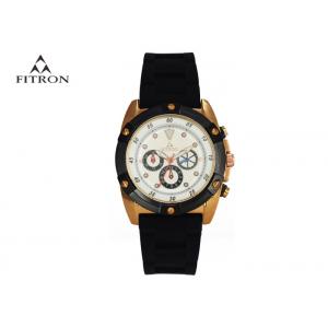 China Vintage Mens Wrist Watches , Mens Silicone Watches Imported Quartz Movement supplier