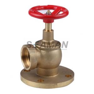 Fire Hydrant Valve with Flange PN 16 Male 1.5" Right Angle with Female Thread - Brass