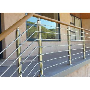 Wood / PVC Handrail Stainless Steel Railing Investment Casting For Office Buildings