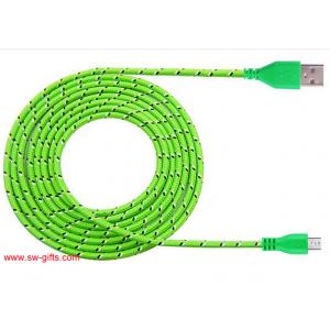 HOT 1M/2M/3M Nylon Braided Micro USB Cable, Charger Data Sync USB Cable Cord For Samsung