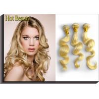 China Full Ends Virgin Hair Bundles Grade 6A Virgin Hair Extension Blonde Color on sale