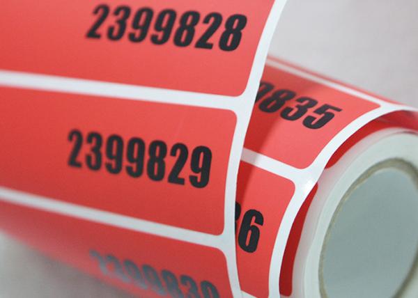 Etiquetas evidentes de la seguridad del pisón auto-adhesivo vacío con el holograma de sellado caliente