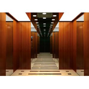 Building VVVF Elevator Control System Wooden Cabin 2.0m 1600kg Passenger Elevator