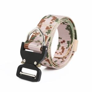 China OEM Military Tactical Canvas Belt Meisai Hiking 3.8cm Army Web Belt supplier