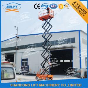 China Hydraulic Mobile Self Propelled Elevating Work Platforms With 90 Degree Turnable Wheels supplier